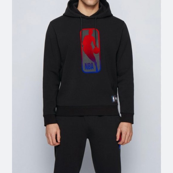 BOSS x NBA Logo Hooded Sweatshirt Men’s Small Black